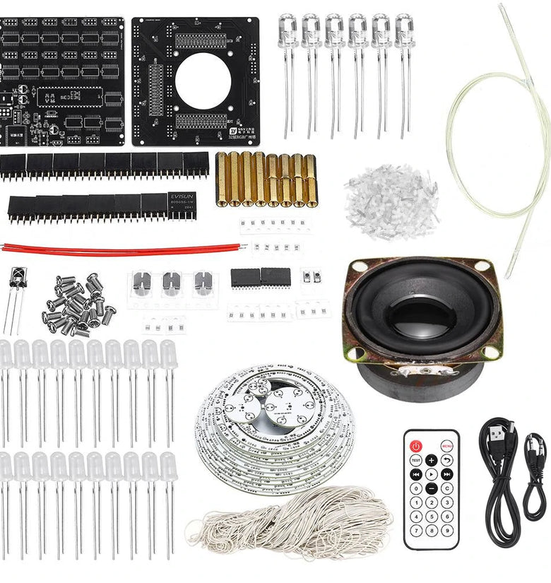 DIY Kit Electronic Training Welding Production Light Cube Canton Tower LED Lights Bluetooth Music Electronic Production Parts