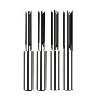 Four-Blade Carbide Tenon Cutter Woodworking Mortise and Tenon Door Lock Hole Opener Smooth Cutting Tool 8mm 9mm 10mm 12mm