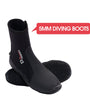 DIVE&SAIL 5MM Diving Boots Adult Snorkeling Booties Non Slip Silicone Sole Comfortable Wetsuit Boots for Beach Windsurfing Kayaking