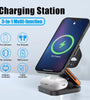 Bakeey 3-in-1 30W Foldable Wireless Charger Fast Magnetic Wireless Charging Stand for Smart Phones for iPhone 15 14 13 for Airpods for Apple Watch