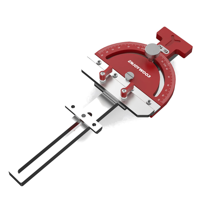 ENJOYWOOD Adjustable Multi-angle Track Saw Guide Square Right Angle Guide Angle Stop for Makita Festool DeWalt Guide Rail