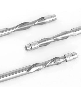 LAVIE 1/4 Inch 6.35mm Shank Solid Carbide Top Bearing Guided Two Flute Flush Trim Router Bits Woodworking Milling Cutters End Mill