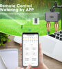 SGW08MZ Tuya Zigbe 2 Zones Smart Irrigation Timer Digital Programming Watering Schedules Sprinkler Drip Irrigation System Voice Control with Alexa Google Assistant