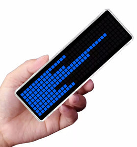 Music Spectrum Clock DIY Kit 8x32 LED Matrix 256 LEDs USB-C 5V Audio Reactive Transparent Acrylic Case Time Display Desktop Ambience Light Visualizer