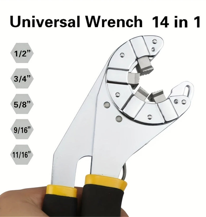 8-inch Open Magic Manual Wrench High-Quality Steel Versatile Hexagonal Hardware Tool Ergonomic Design Compact Size Factory Direct Sales