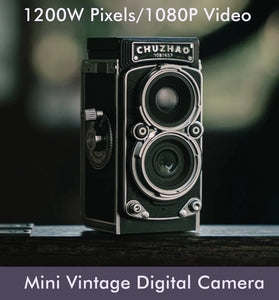 CHUZHAO Vintage Digital Camera 12MP Photo 1080P Video 1.54 Inch Screen Compact Design Rechargeable Battery Retro Style Camera