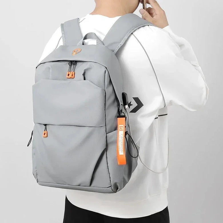 Men's Backpack Waterproof Lightweight USB Charging Laptop Bag Male Business Casual Youth Travel Backbag Teenage Outdoor Sport Bag Student Schoolbag