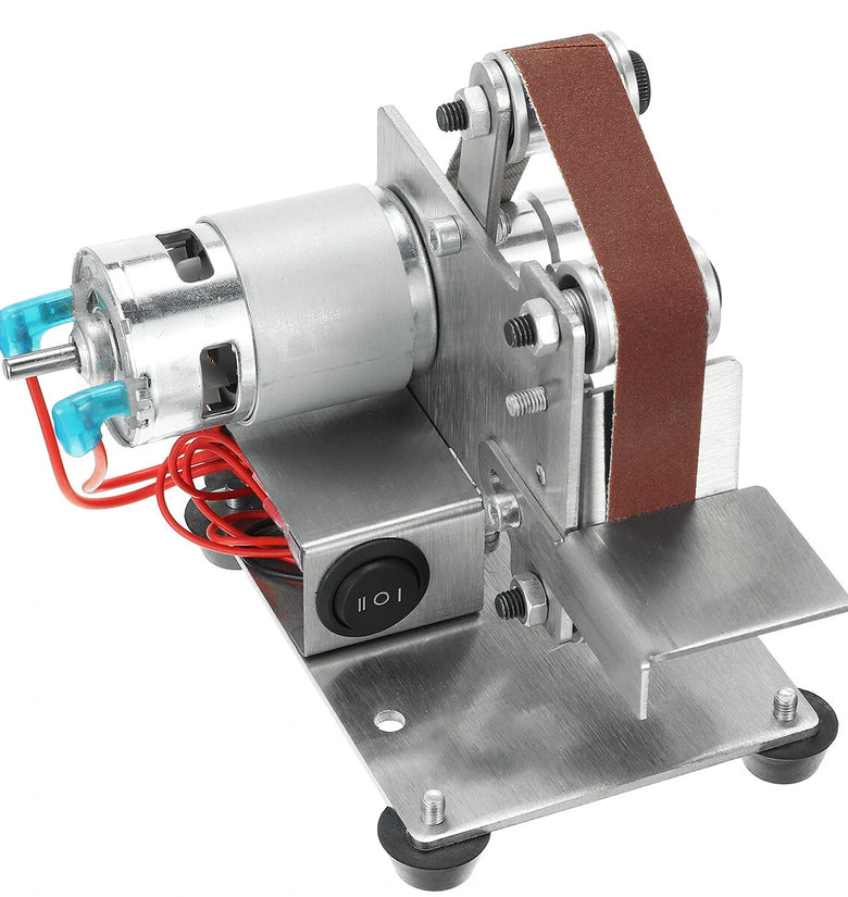 Mini Electric Belt Sander Grinder DIY Metal Wood Polishing Grinding Machine Sanding Belt Sharpener 330MM