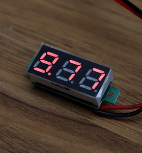 3pcs 0.28 Inch Two-wire 2.5-30V Digital Red Display DC Voltmeter Adjustable Voltage Meter