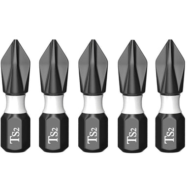 5/10PCS Tungsten Steel Electric Screwdriver Head Set High Hardness Magnetic Cross Head S2 Alloy Bits Nickel Plated Rust Resistance