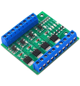 4-Channel MOS FET PLC Amplifier Board Driver Module PWM 3-20V to 3.7-27V DC 10A Optocoupler Isolation Module Accessories
