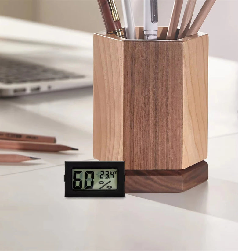 3Pcs Mini Hygrometer Thermometer Digital Temperature Humidity Monitor Compact Portable Design LCD Display Indoor Use