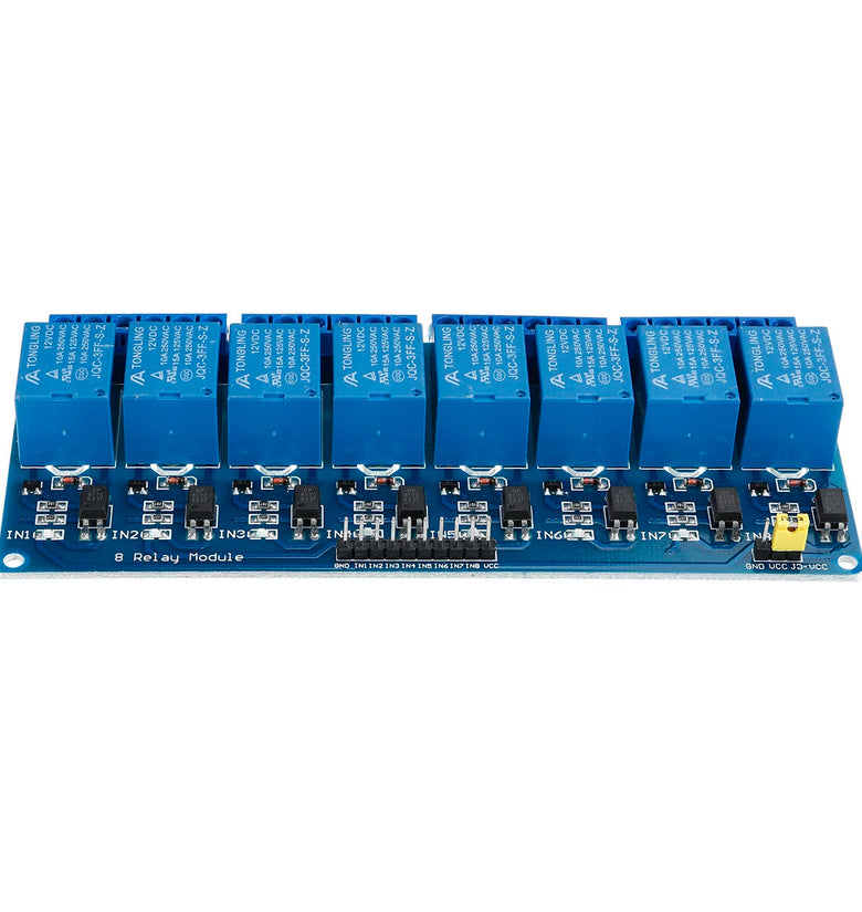 2Pcs 12V 8CH Channel Relay Module With Optocoupler For PIC AVR DSP ARM