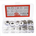 910pcs/200pcs 9 Sizes 304 Stainless Steel Flat Washers Assortment Kit M2 M2.5 M3 M4 M5 M6 M8 M10 M12 Suitable for Electronic Components