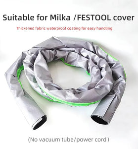 3.5m Dust Extractor Hose Sleeve Fits For Mirka Festool Vacuum Hose Cover Grey and Green Color Only Sleeve