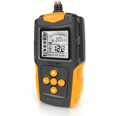 12V 24V 8-30V Car Battery Tester LCD Battery Analyzer Test Tool Digital Analyzer Tester for Car Truck Motorcycle SUV Boat and More