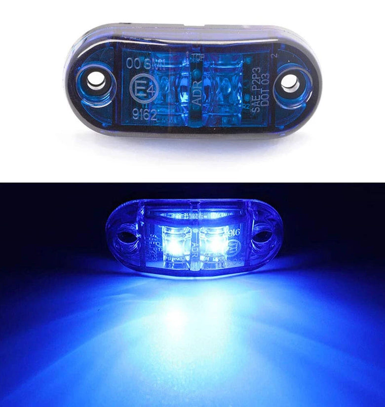 1PC LED Front Side Marker Indicator Light 12V 24V For Truck Van Trailers Boats