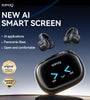 Sanag S3 Pro TWS bluetooth Headset AI Smart Screen Earphone LED Touch Screen 360 Stereo Bass DT6.0 AI Noise Cancelling 50H Playback Earclips Wireless Headphones