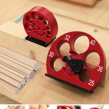 Adjustable Drill Milling Dowel Round Rod Tool with Carbide Blade 25-40mm Holes Electric Drill Milling Dowel Maker Jig