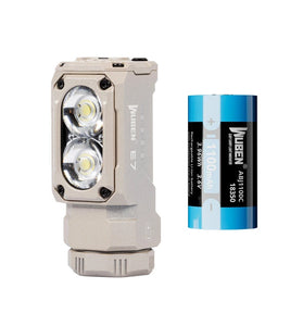 WUBEN E7 2in1 1800 Lumens LED Headlamp Rechargeable Flashlight 18350 18650 Battery Compact EDC Min Torch  Magnetic Tail Work Lamp Waterproof Headlight For Outdoor Camping Running Hiking Fishing