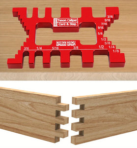 Aluminum Dovetail Jig Precision Tenon Gaps Gauge Woodworking Tenon Caliper Table Saw Depth Gauge Height Measuring Metric & Inch