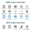 3.5inch LED Screen Car HUD Head-Up Display Car OBD Universal Speedometer Water Temperature High-Definition Suspension Projector