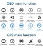 3.5inch LED Screen Car HUD Head-Up Display Car OBD Universal Speedometer Water Temperature High-Definition Suspension Projector