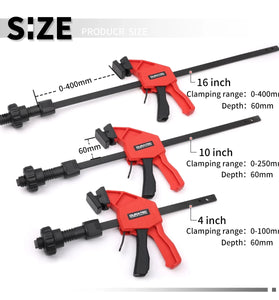 Woodworking MFT Dog Clamp 4"/10"/16" Vertical Bench Clamp for 20mm Dog Hole 60kg Heavy Duty Clamping Force Tool-Free Locking System