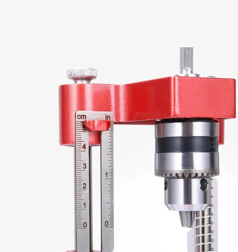 Aluminum Alloy Woodworking Drill Locator Pocket Hole Jig Drill Guide Adjustable Punch Locator for DIY Bench Furniture Position Hand Tools