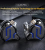 KZ-ZSN Pro 2 3.5mm Wired Earphone 1BA+1DD Technology 30095 Balanced Amature Earbuds 10mm Super-linear Dynamic Driver HIFI Sound Headphone Monitor In-ear Headphone
