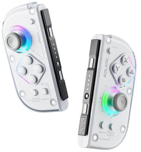 Aolion J20 for Switch 2 RGB Wireless Knight Left and Right Controller Hall Joystick bluetooth Gamepad Six-axis Gyro PC Game Accessories with Charging Case