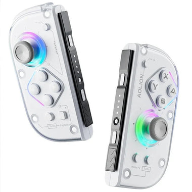 Aolion J20 for Switch 2 RGB Wireless Knight Left and Right Controller Hall Joystick bluetooth Gamepad Six-axis Gyro PC Game Accessories with Charging Case