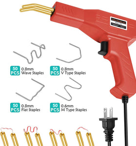 HOT Stapler Plastic Welder Heat Gu Plastic Welding Machine Box Bumper Soldering Iron Staples Bumper Repair Car Tools Kit