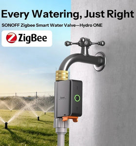 SONOFF SWV-ZFE Hydro Series Hydro ONE Zigbee3.0 Smart Water Valve with Flow Meter SWV Dual Communication Modes Water Data Insights