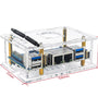 Orange Pi RV2 Acrylic Case Transparent Shell Cooling Fan Optional Copper Heatsinks Protective Box for Single Board Computer