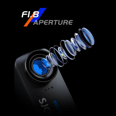 SJCAM C110 Plus 4K 30fps Action Camera 6-Axis Gyro Stabilization Flash Explosion WiFi Remote 170 Lens Angle Sports DV Portable Helmet Motorcycles Sports Camera