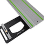 ENJOYWOOD Aluminum Alloy Track Saw Square Guide Rail Square Woodworking 90 Degree Right Angle Guide Plate Square Cutting Everytime for Makita / Festool