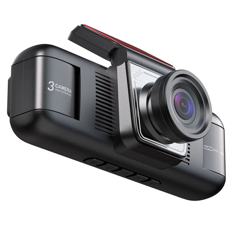 2Inch IPS Screen Dash Camera 4 Channel 1080P HD Driving Recorder Loop Recording G-Sensor Wide Angle Coverage