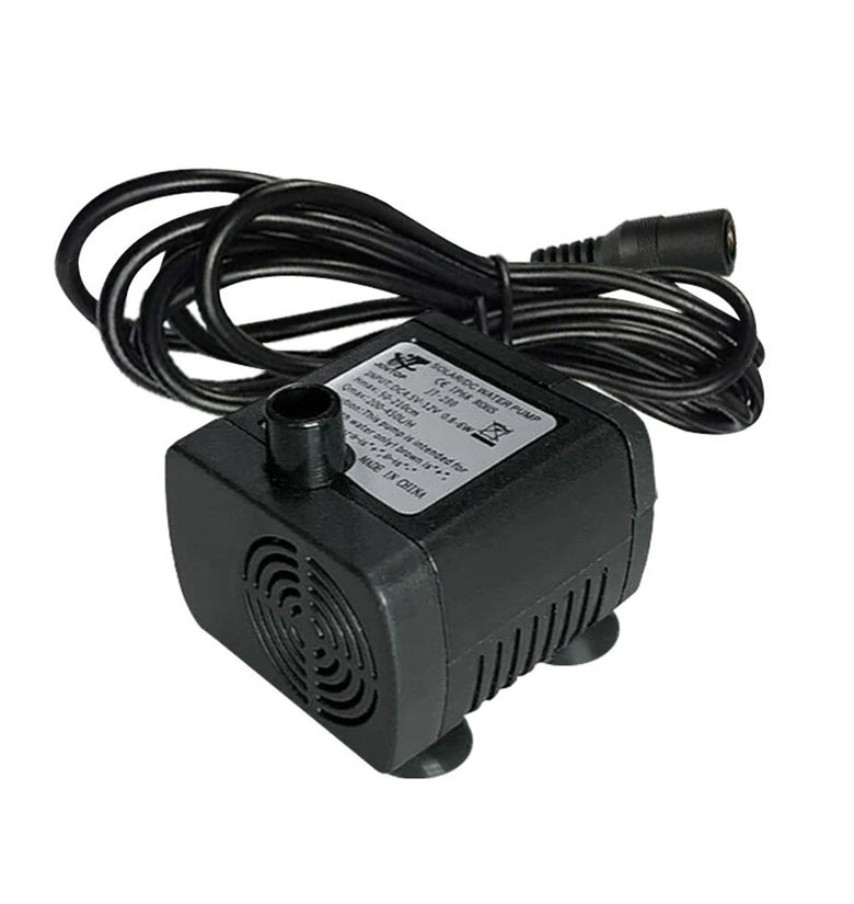 12V Mini Solar Flowing Water Fountain Pump Compact Waterproof Impurity Guard Ideal For Fishbowls Powered by Sunlight High Lift 2.0M and Flow 500L/H