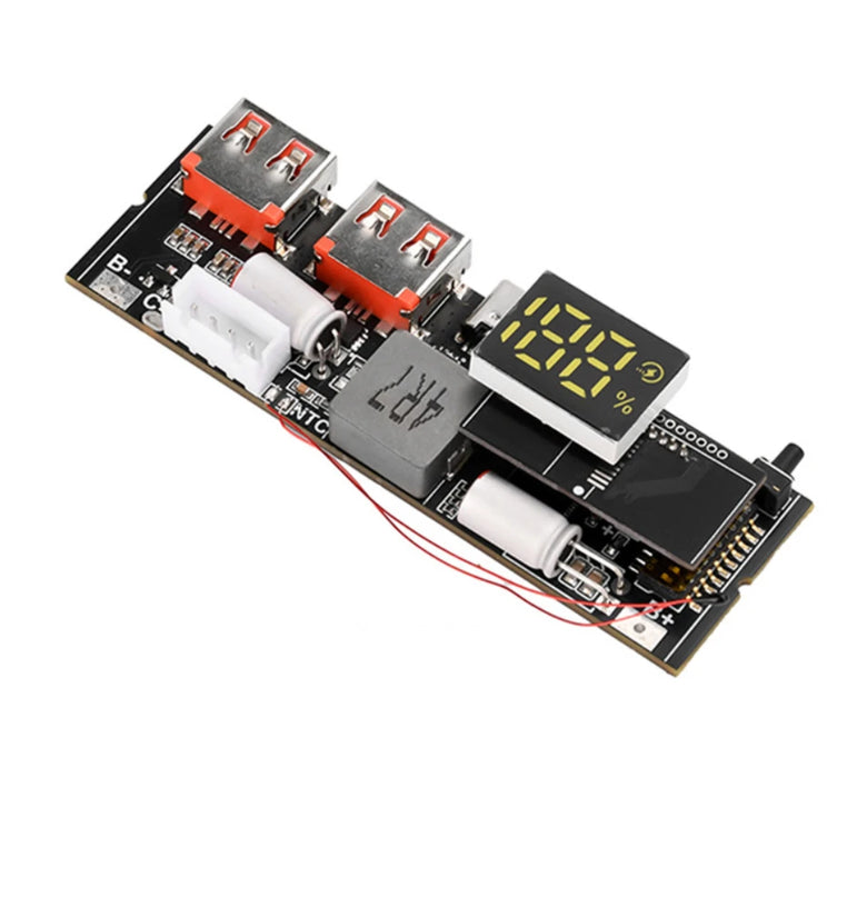 PD 65W 100W Fast Charging Module Mobile Power Supply Board Dual Way Charge 6-Port QC PD PPS SCP VOOC USB Type-C Solar Panel Compatible