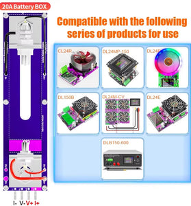 ATORCH 20A 4-Wire Battery Test Stand 18650 Capacity Tester High Current 30A PCB Metal Plastic Accurate Measurement Lithium Dry Button Cells