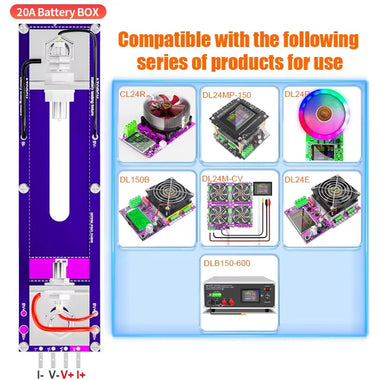ATORCH 20A 4-Wire Battery Test Stand 18650 Capacity Tester High Current 30A PCB Metal Plastic Accurate Measurement Lithium Dry Button Cells