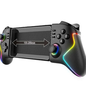 IPEGA PG-9122 Wireless Stretching Gamepad with Hall Effect Joystick and Trigger Six Axis Motion Sensing RGB Lighting Wireless Gamepad Support Turbo Vibration for Phone/Tablet/Switch
