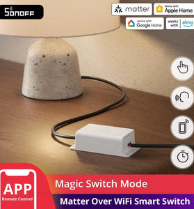 SONOFF Basic Gen5 Matter Over WiFi Smart Switch BASIC-1GS Matter Protocol Large Touch Surface Reliable Work with Apple Ecosystem Alexa Google Home