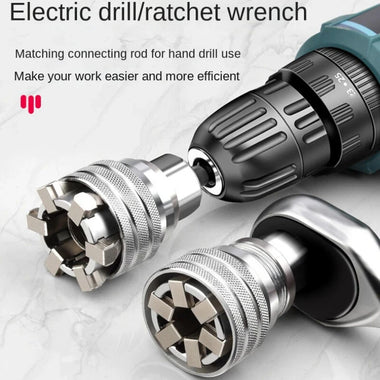 Universal Wrench Socket Chrome Vanadium Steel 10-19mm 3/8 Inch High Torque Reliable Tool for Car Mechanical Repair