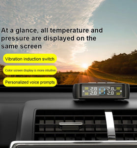 T11 Voice Alarm Tire Pressure Monitor Tire Pressure Monitoring System Universal Digital Tire Pressure Car Exterior And Interior Monitoring System Tire Pressure Gauge Tire Pressure Sensor TPMS