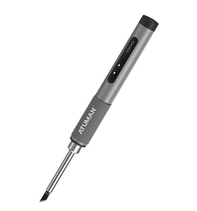 AtuMan EI2 Portable Soldering Iron 72W 9-24V DC 5525 Fast Heating LED Indicator Temperature Control 300-400C Lightweight 40g