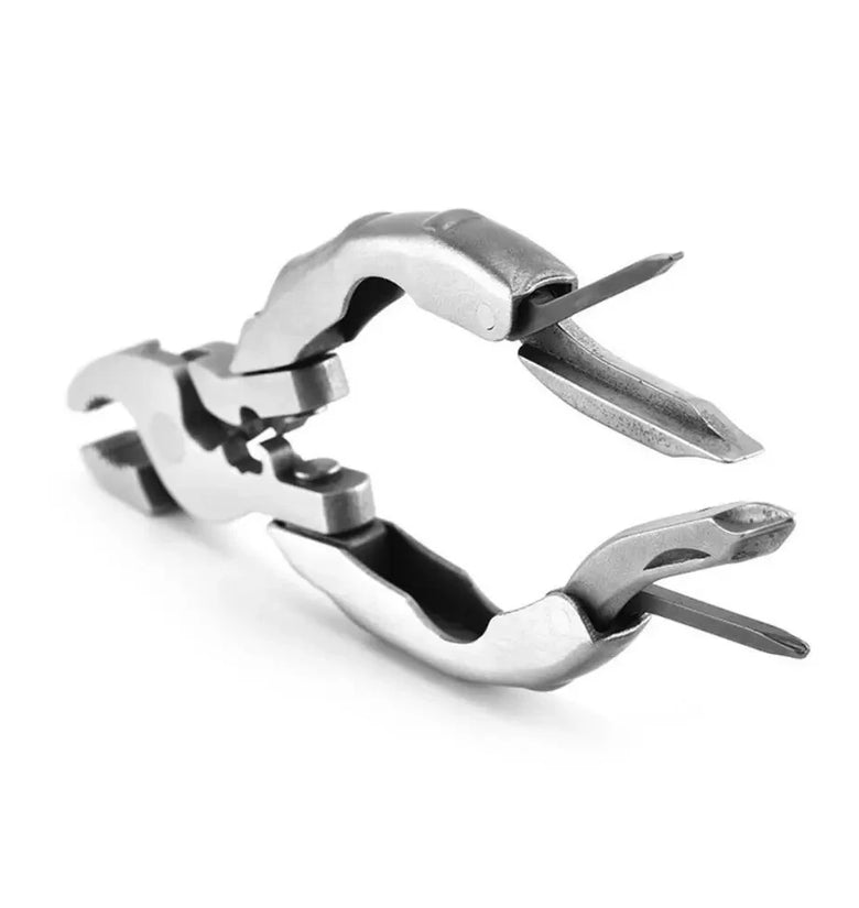 Portable 9 in 1 Pocket Pliers Keychain Pliers Screwdriver Round Head Pliers Gadget Mini EDC Tool Wire Cutter Outdoor