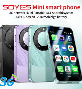 SOYES F8 Pro Max Mini 3.0 Inch 1GB RAM 16GB ROM 2000mAh Dual SIM WiFi Face unlock Android 8.1 3G Quad Core Mobile Phone