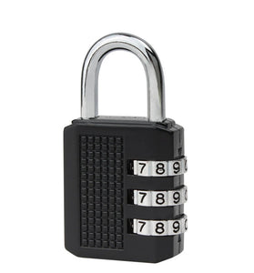 Zinc Alloy Miniature Combination Lock 532510mm Black Secure Luggage Pouch Storage High-Quality Durability